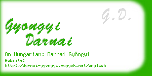 gyongyi darnai business card